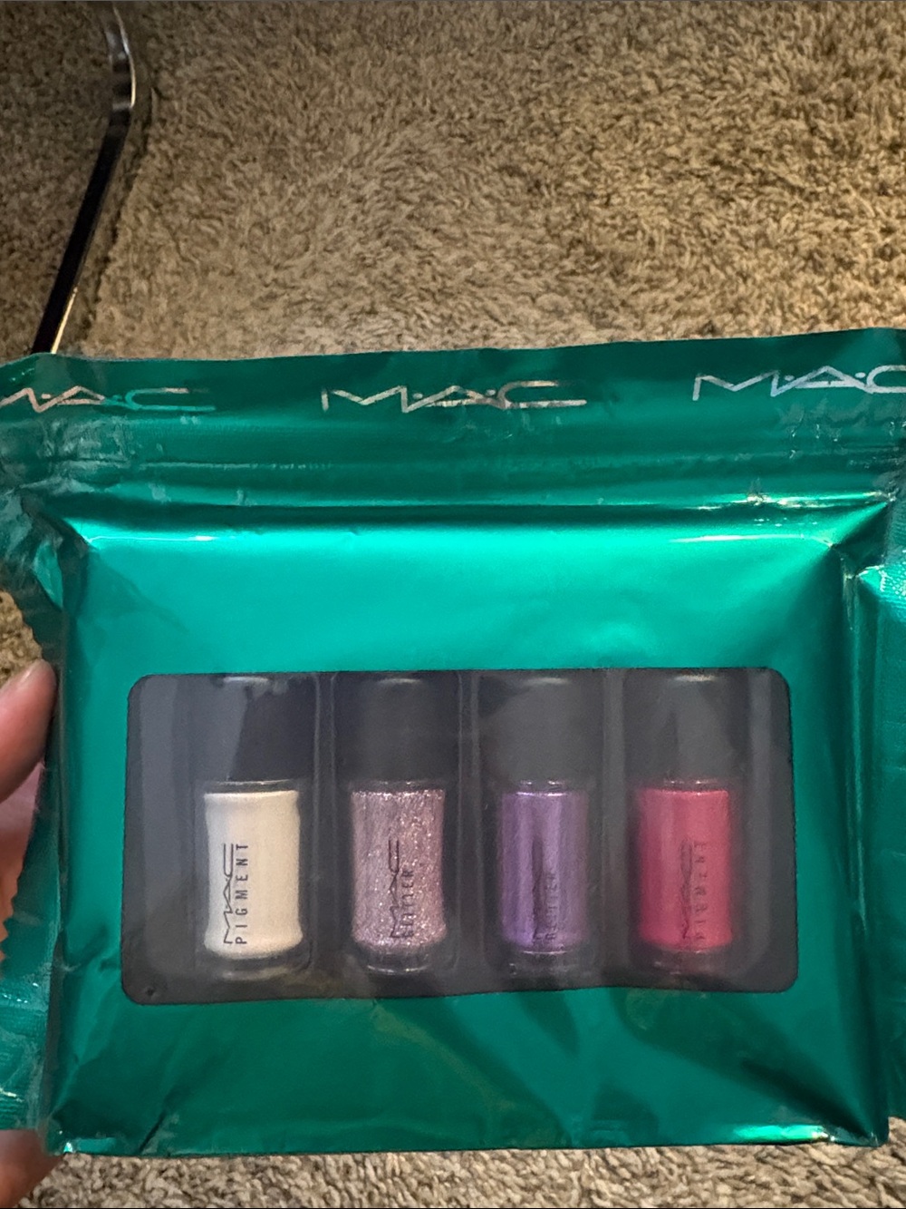 MAC Cosmetics Glitter Pigment Minis — White, Glitter Pink, Purple, Rose